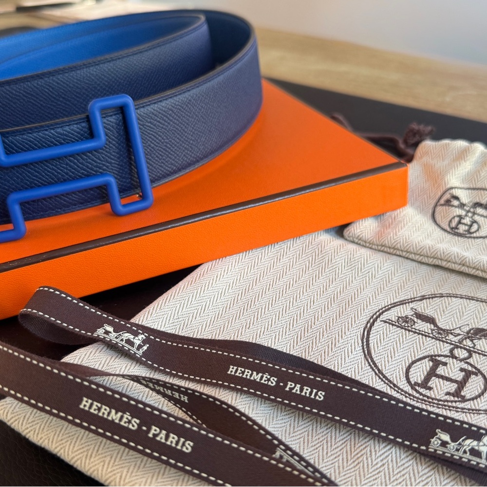 Hermès Reversible Belt & “H” Buckle – Size 100 – New in Box